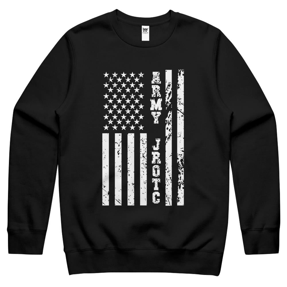 Army Jrotc United States Army Junior Rotc W Us Flag Crewneck Sweatshirt