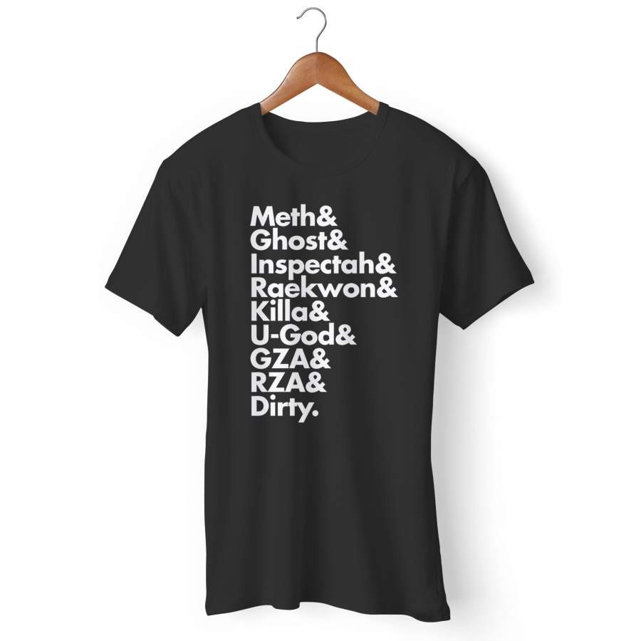 Wu Tang Members Names Hip-Hop New York Ny Odb Rza Gza Cream 36 Chambers T-Shirt