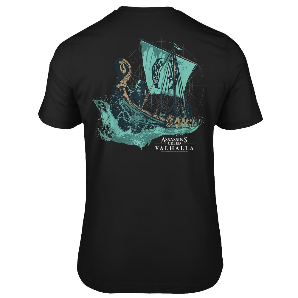 Assassin S Creed Valhalla Long Boat T Shirts Print On Back