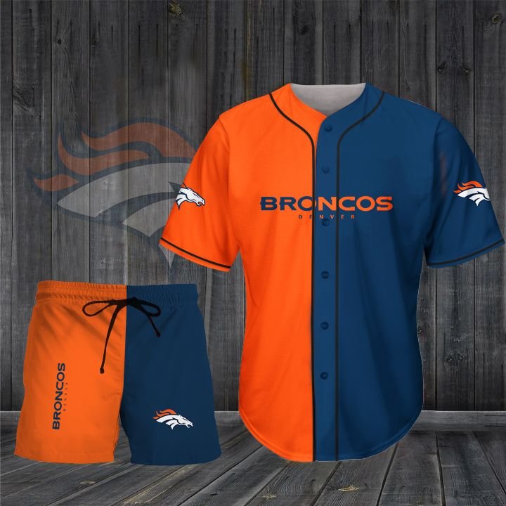 Denver Broncos BASEBALL SHIRT SHORT