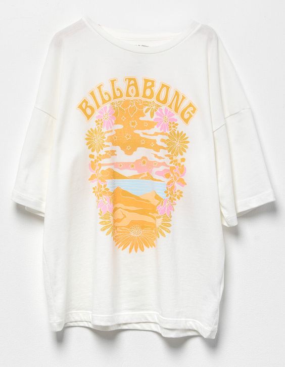 BILLABONG Stay Golden Girls Boyfriend Tee