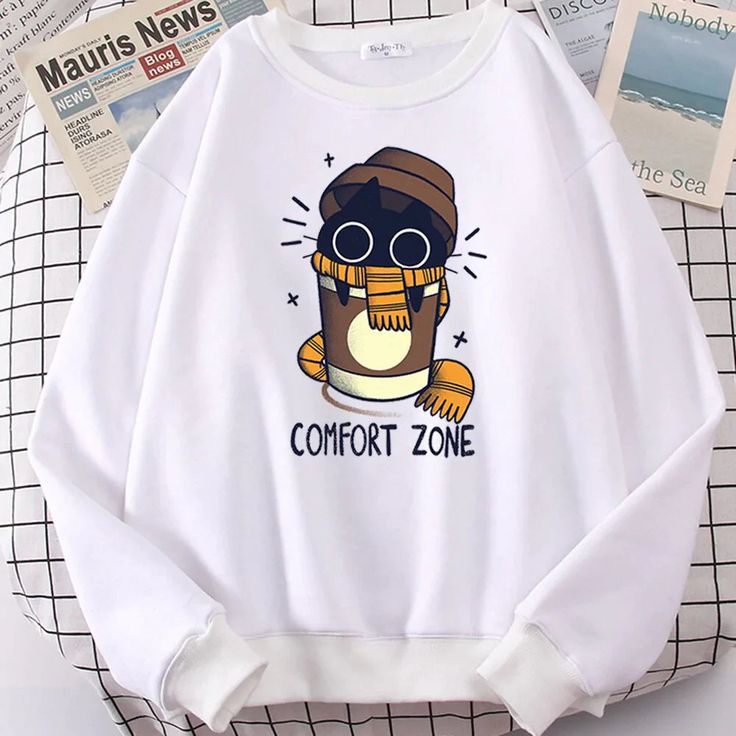 Black Cat Comfort Zone Sweatshirt 002