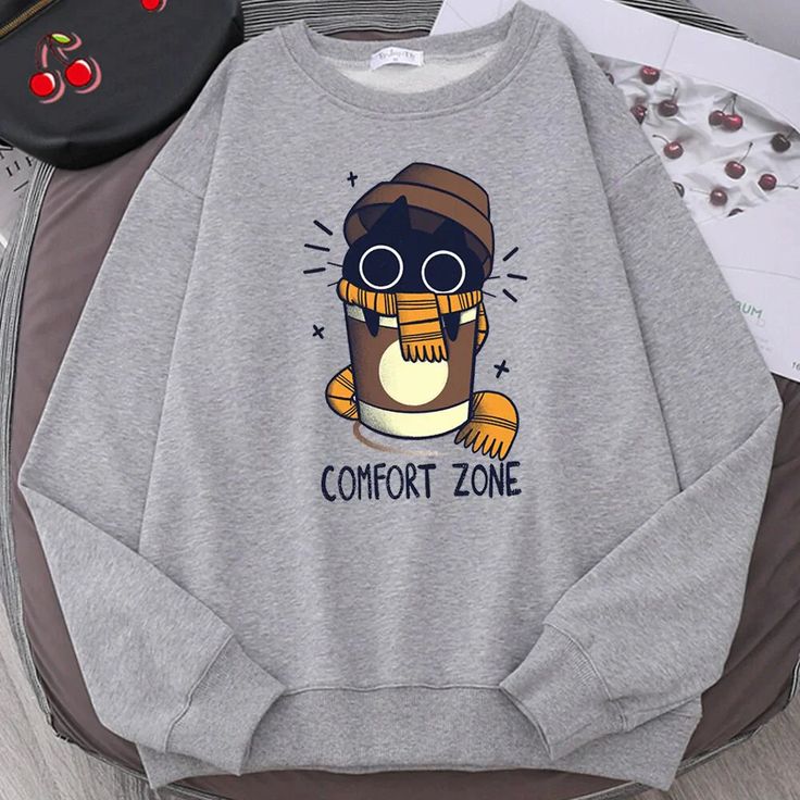 Black Cat Comfort Zone Sweatshirt 003