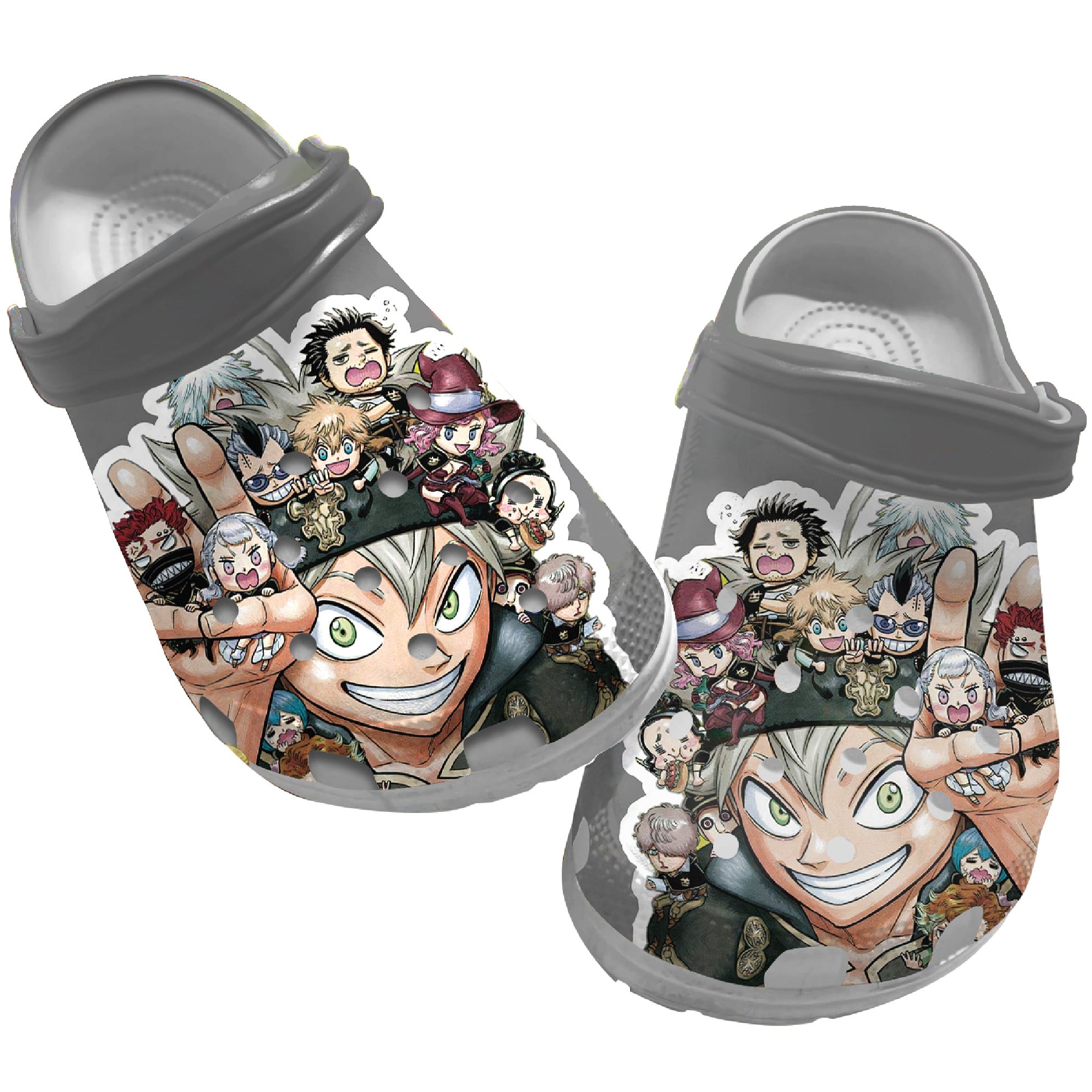 Black Clover Clogs, Anime Clogs, Black Clover Clog Shoes Unisex, Black Clover, Clogs, Clog Shoes, Sandals, Anime Sandals