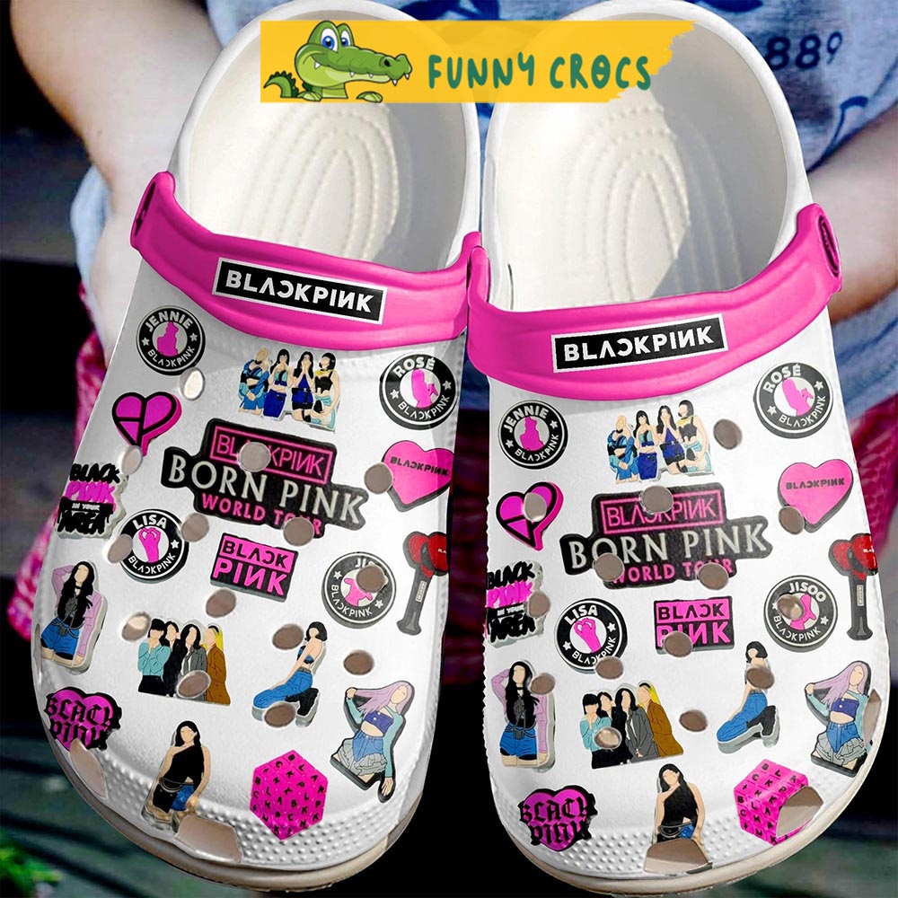 Blackpink Born Pink Tour Music Clogs â Discover Comfort And Style Clog Shoes With Funny Clogs