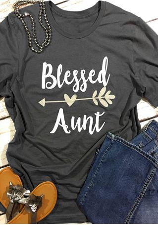 Blessed Aunt Hear Arrow T Shirt