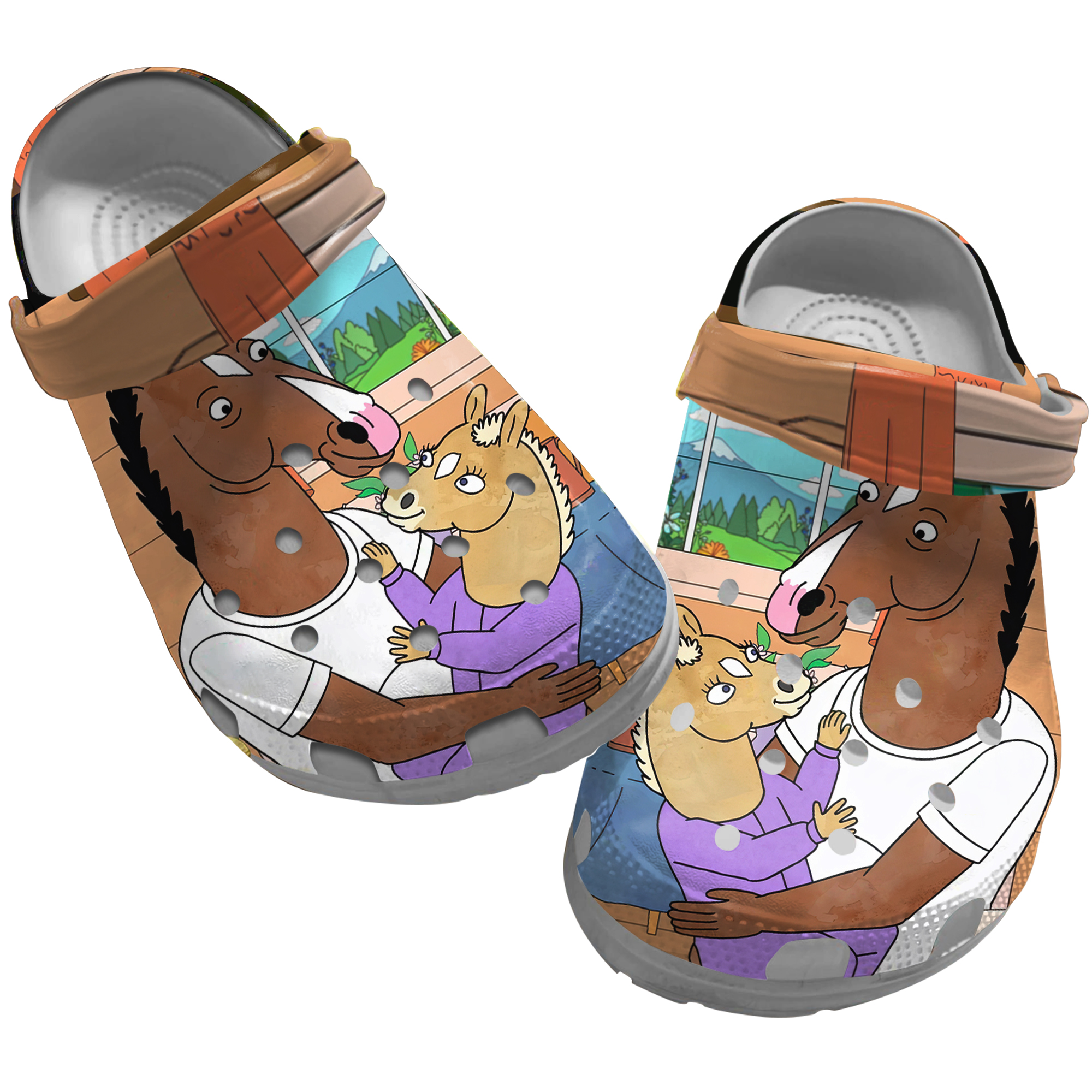 BoJack Horseman Clog Shoes Unisex, Movie Clogs, Cartoon Clogs, Sitcom Clogs, BoJack Horseman, BoJack Horseman Clogs