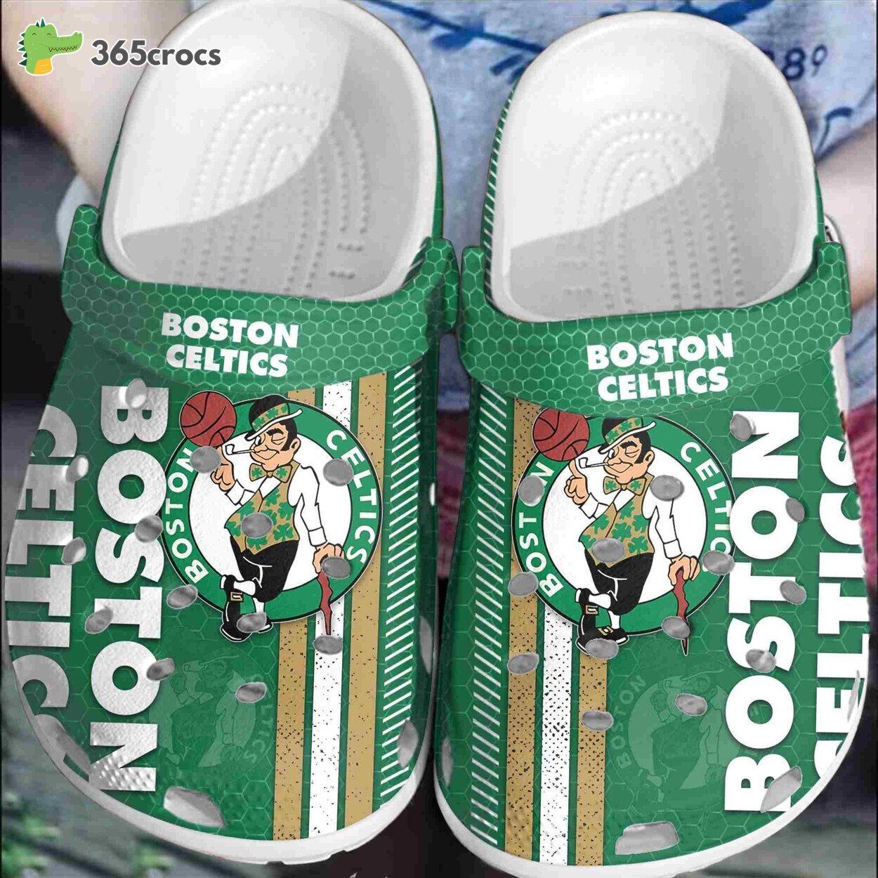 Boston Celtics Basketball Club Crocss Shoes Comfortable Clogs