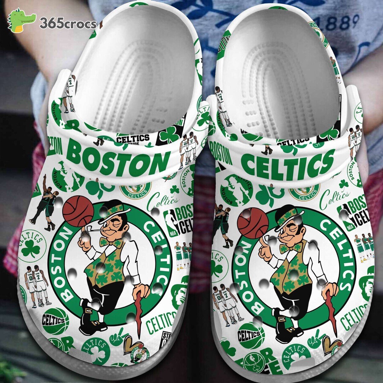 Boston Celtics NBA Fan Gear Comfortable Crocss Clogs Sports Enthusiast Wear