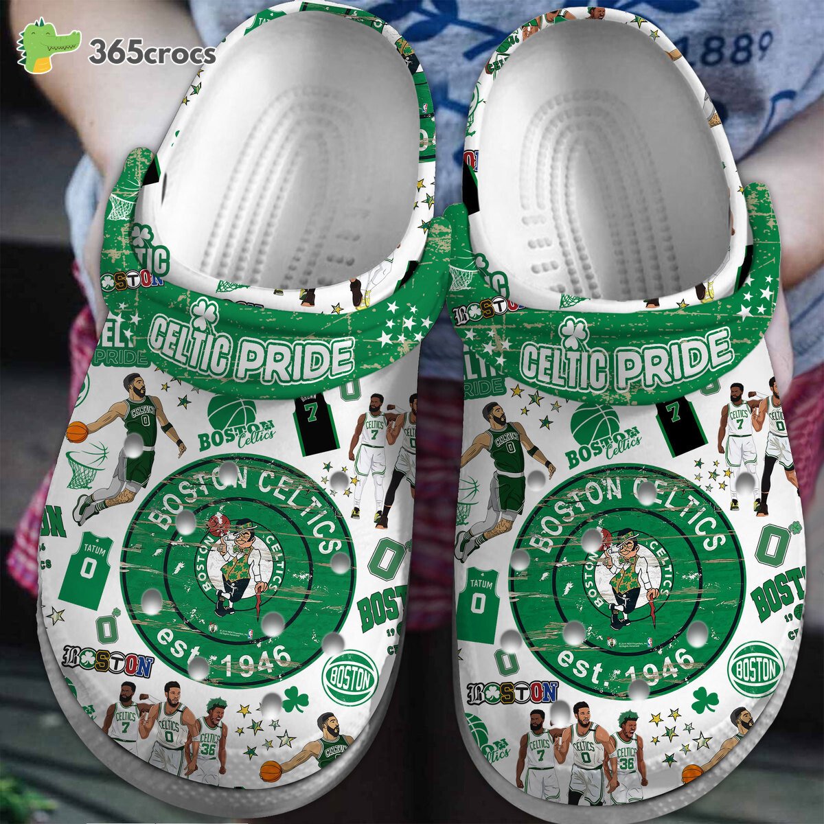 Boston Celtics NBA Sport Premium Comfortable Clogs Crocss Shoes One