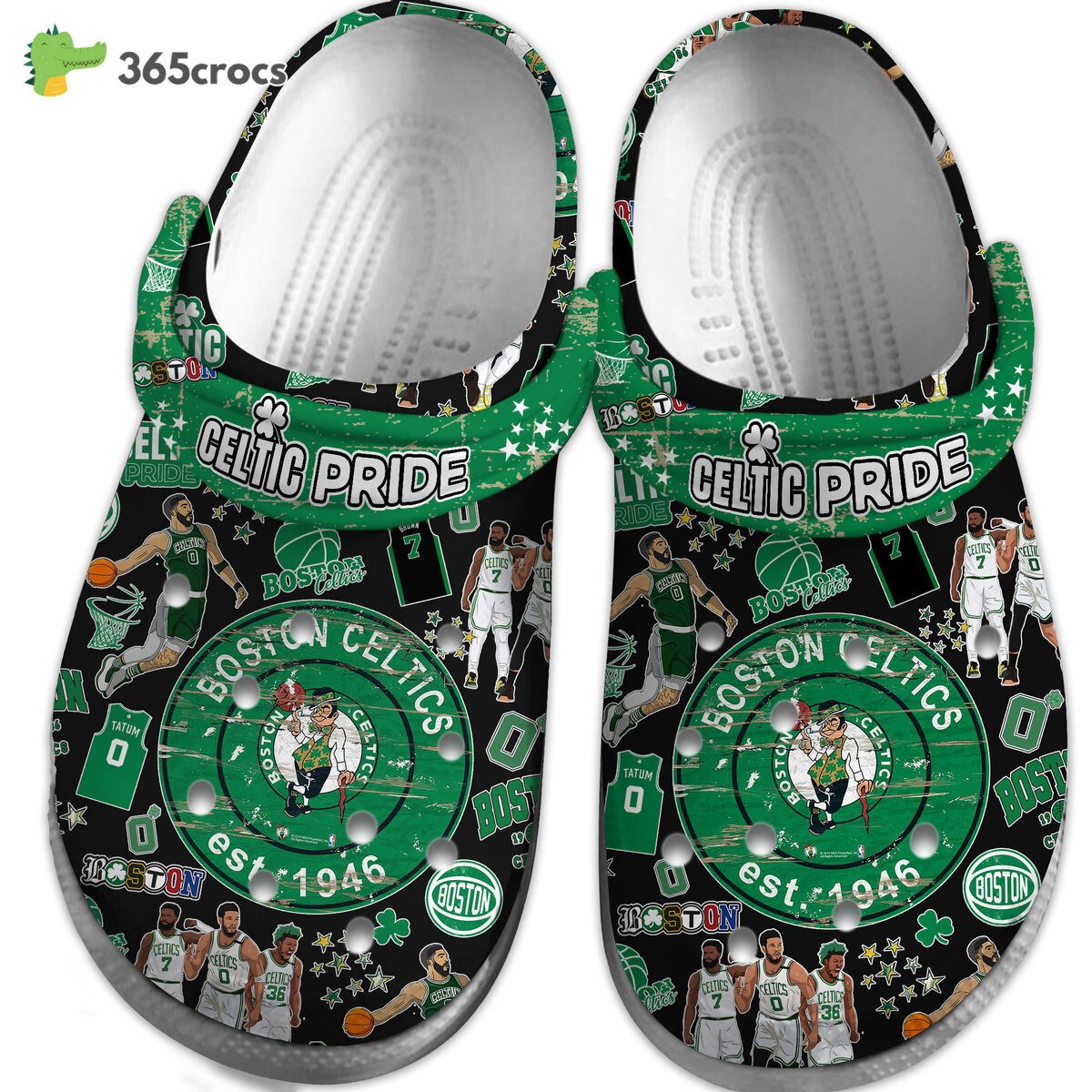 Boston Celtics NBA Sport Premium Comfortable Clogs Crocss Shoes Two