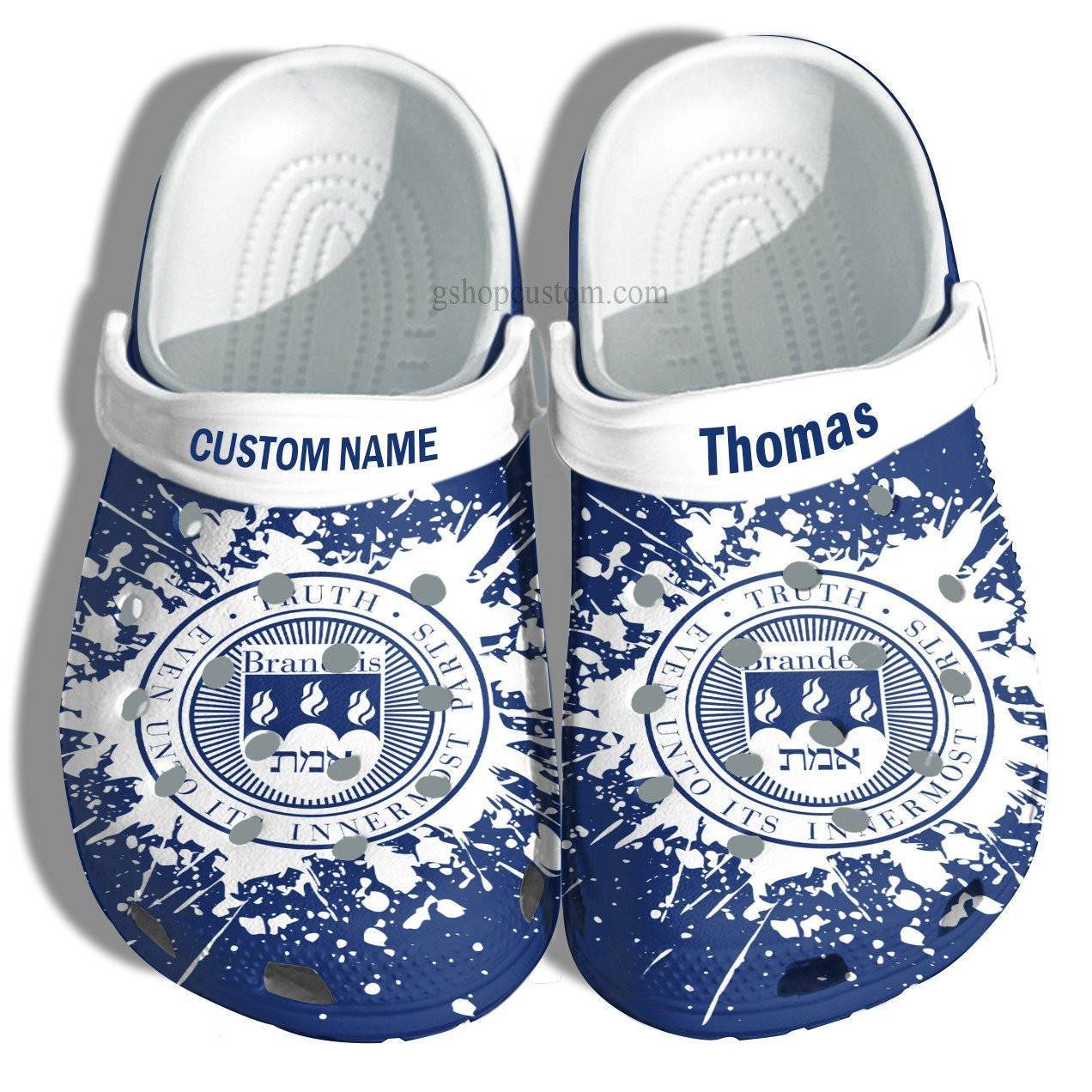 Brandeis University Graduation Gifts Croc Crocss Clog Shoes Customize – Admission Gift Crocss Clog Shoes