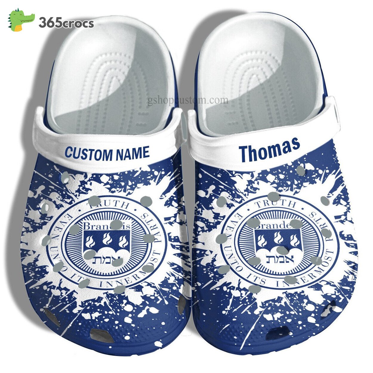 Brandeis University Graduation Gifts Croc Shoes Customize Admission Gift Shoes