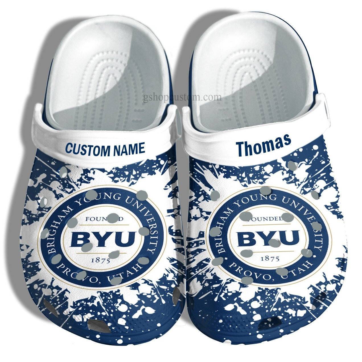 Brigham Young University Graduation Gifts Croc Crocss Clog Shoes Customize – Admission Gift Crocss Clog Shoes