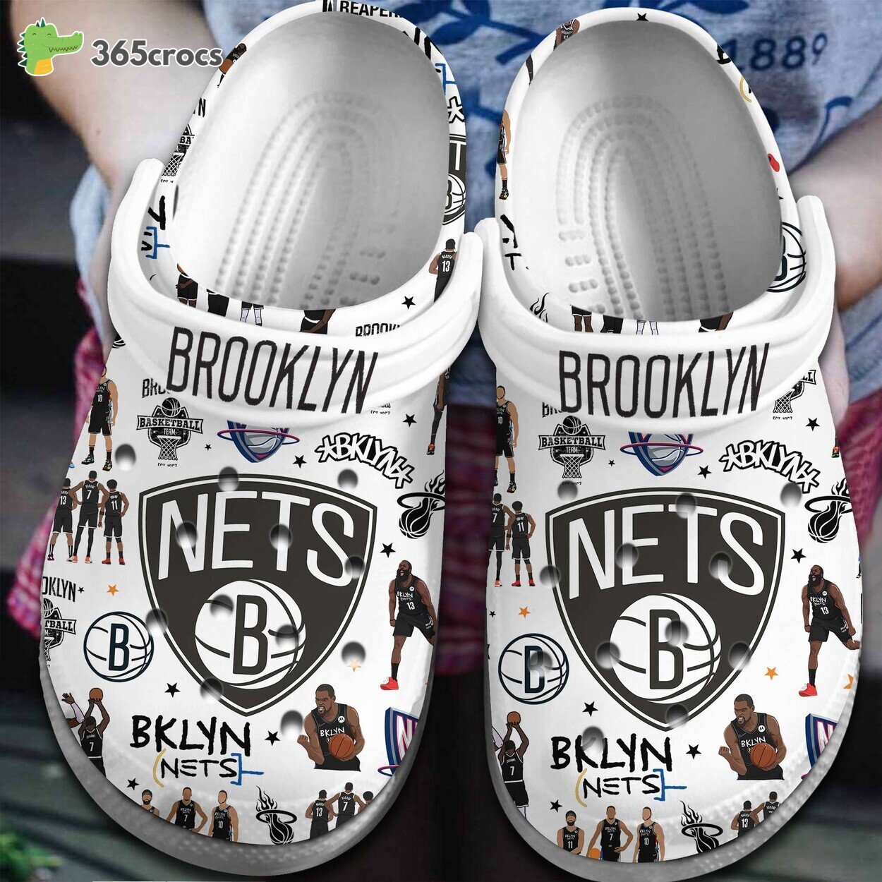 Brooklyn Nets NBA Basketball Inspired Comfortable Unique Clog Shoe Edition