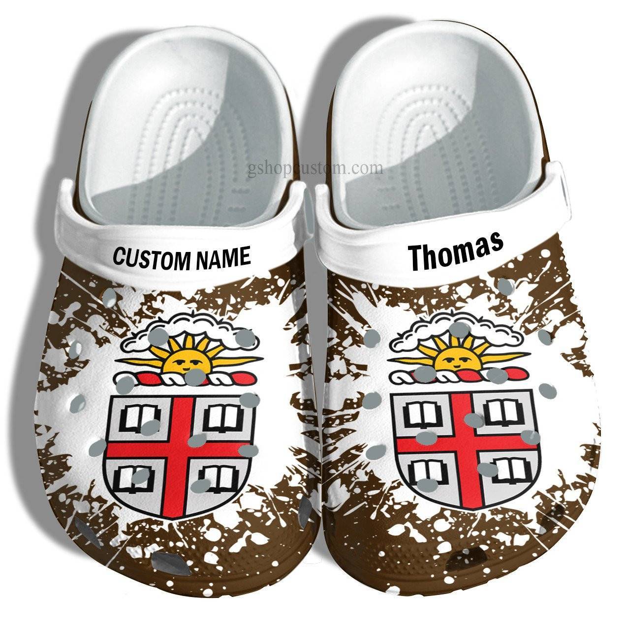 Brown University Graduation Gifts Croc Crocss Clog Shoes Customize – Admission Gift Crocss Clog Shoes