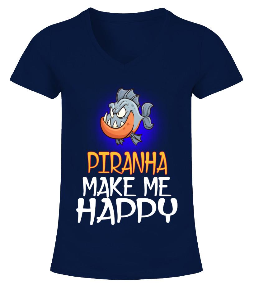 Piranha Animals Lover T Shirts C-Dotsy