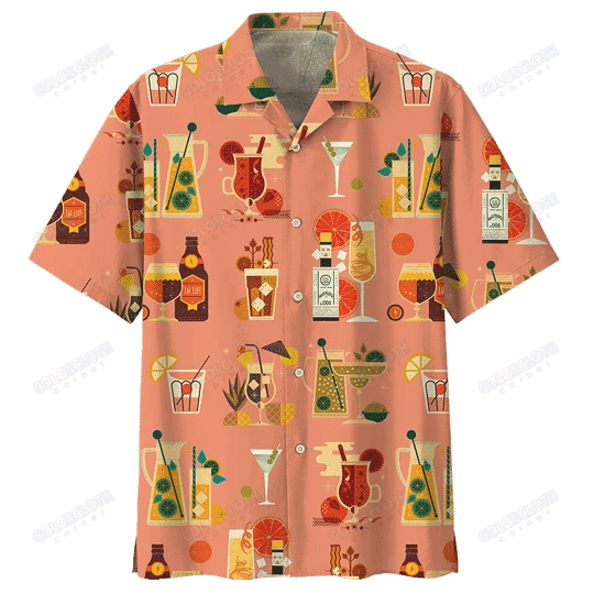 Cocktail Pinky Hawaiian Shirt Skull Ha47471