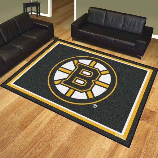 Boston Bruins Logo Custom Area Rug Carpet Full Sizes Home Living Rugs Carpet Decor