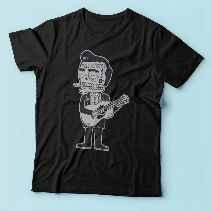 Johnny Cash Calavera Men’S T Shirt