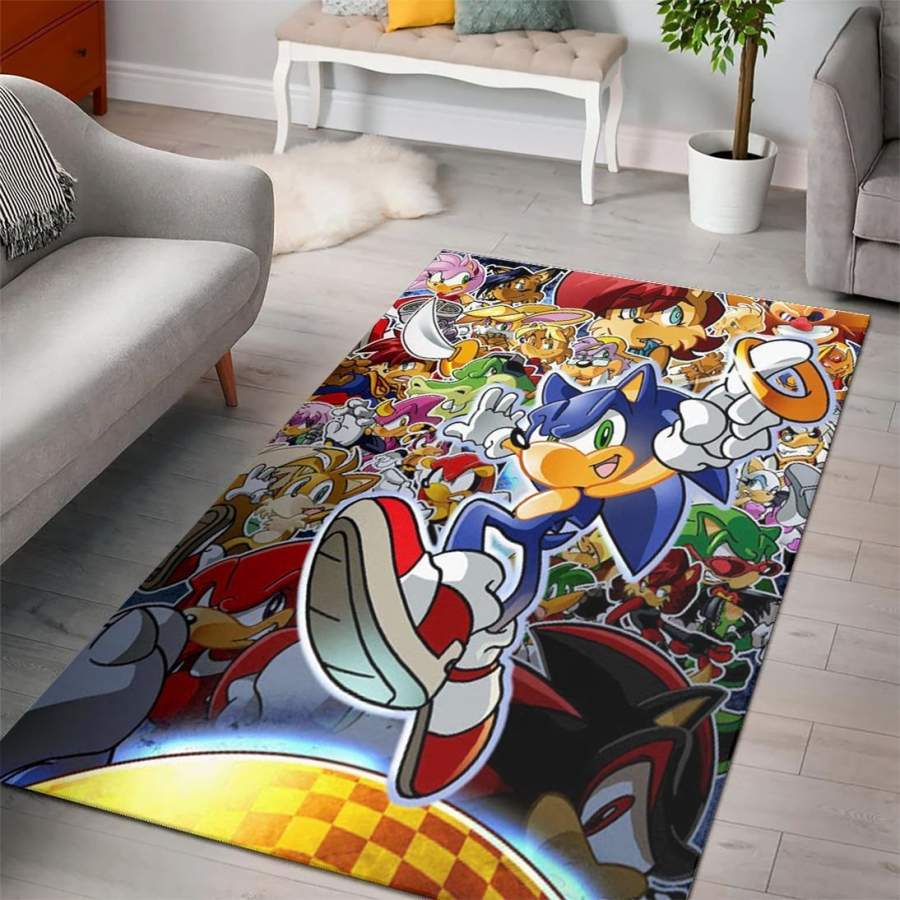 Sonic The Hedgehog FN200223 Gaming Area Rug – Floor Decor The US Decor