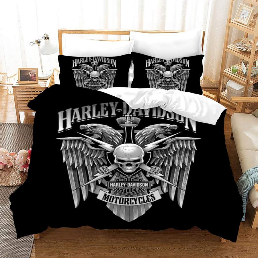 Motor Harley Davidson #7 Duvet Cover Quilt Cover Pillowcase Bedding Set Bed Linen Home Bedroom Decor