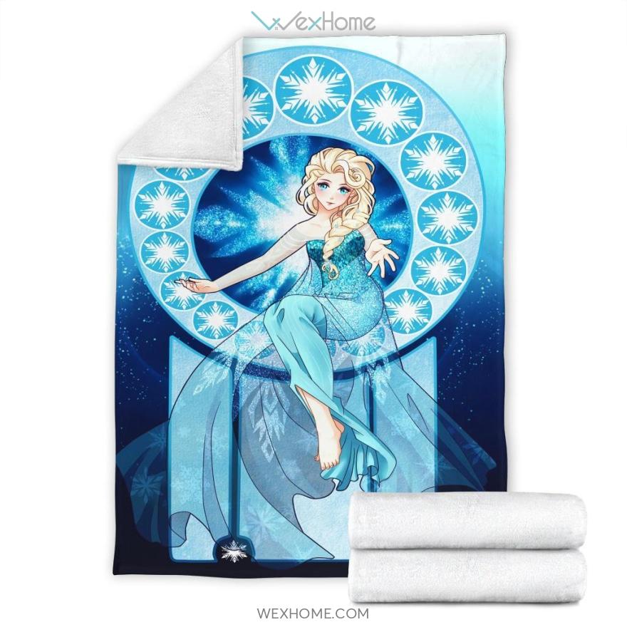 Elsa Frozen Blue Premium Blanket