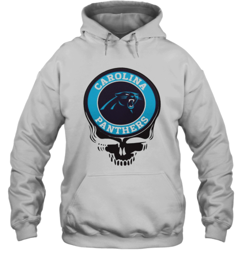 Carolina Panthers Football Skull Hoodie