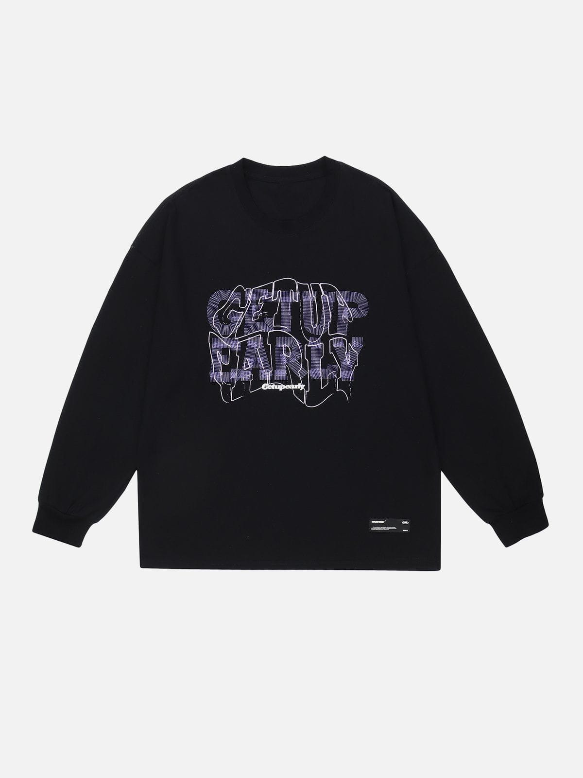 Talishko™ – “Getup Early” Print Sweatshirt