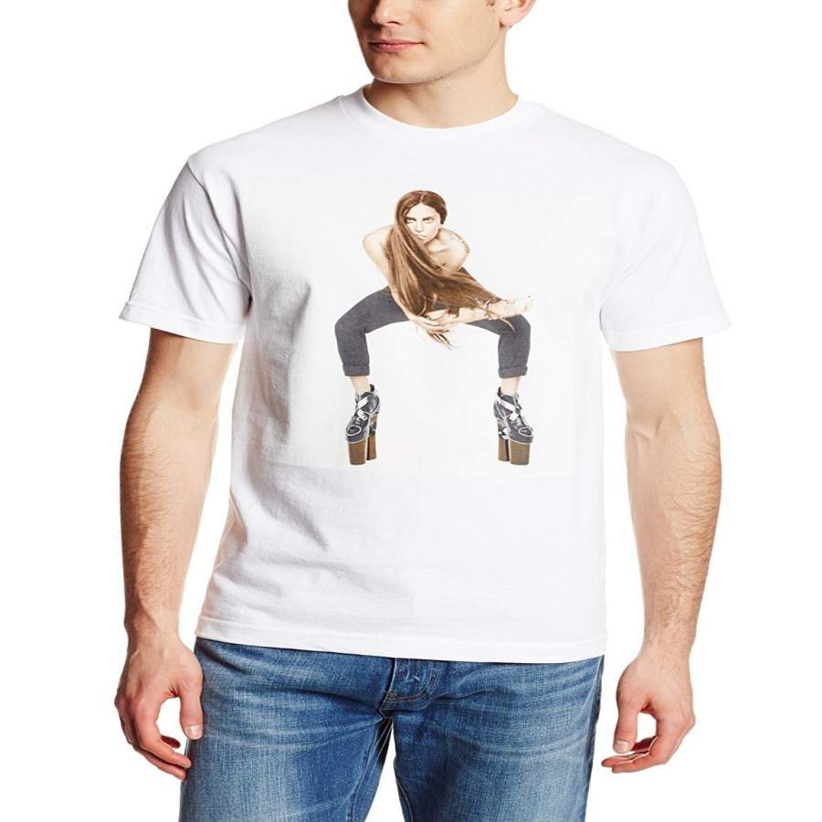 Fashion Men’s Cotton T Shirt Men’s Lady Gaga The Arm T-Shirt Men Funny Tshirts Casual Shirt