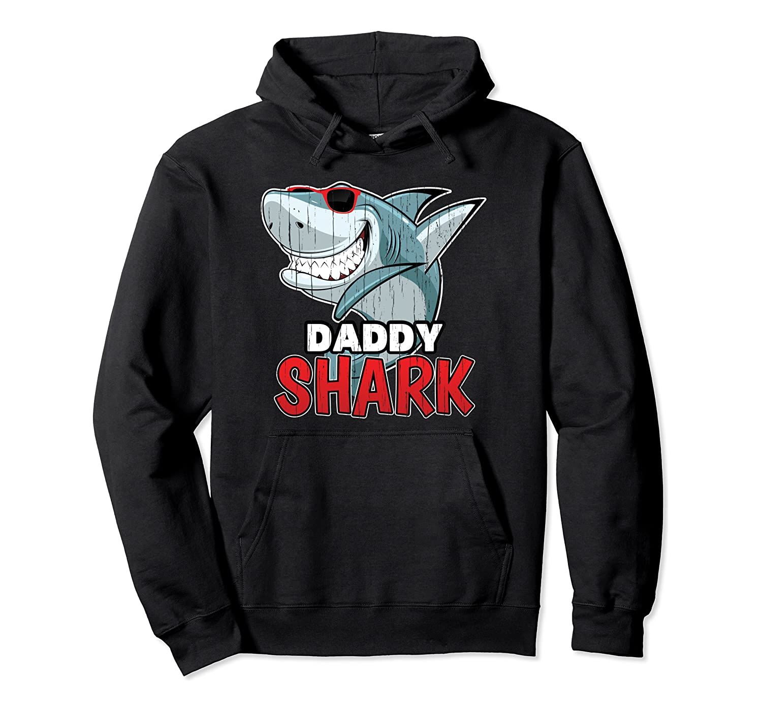 Aneisha Dabbing Daddy Shark Fathers Day Gift Matching Pullover Hoodie