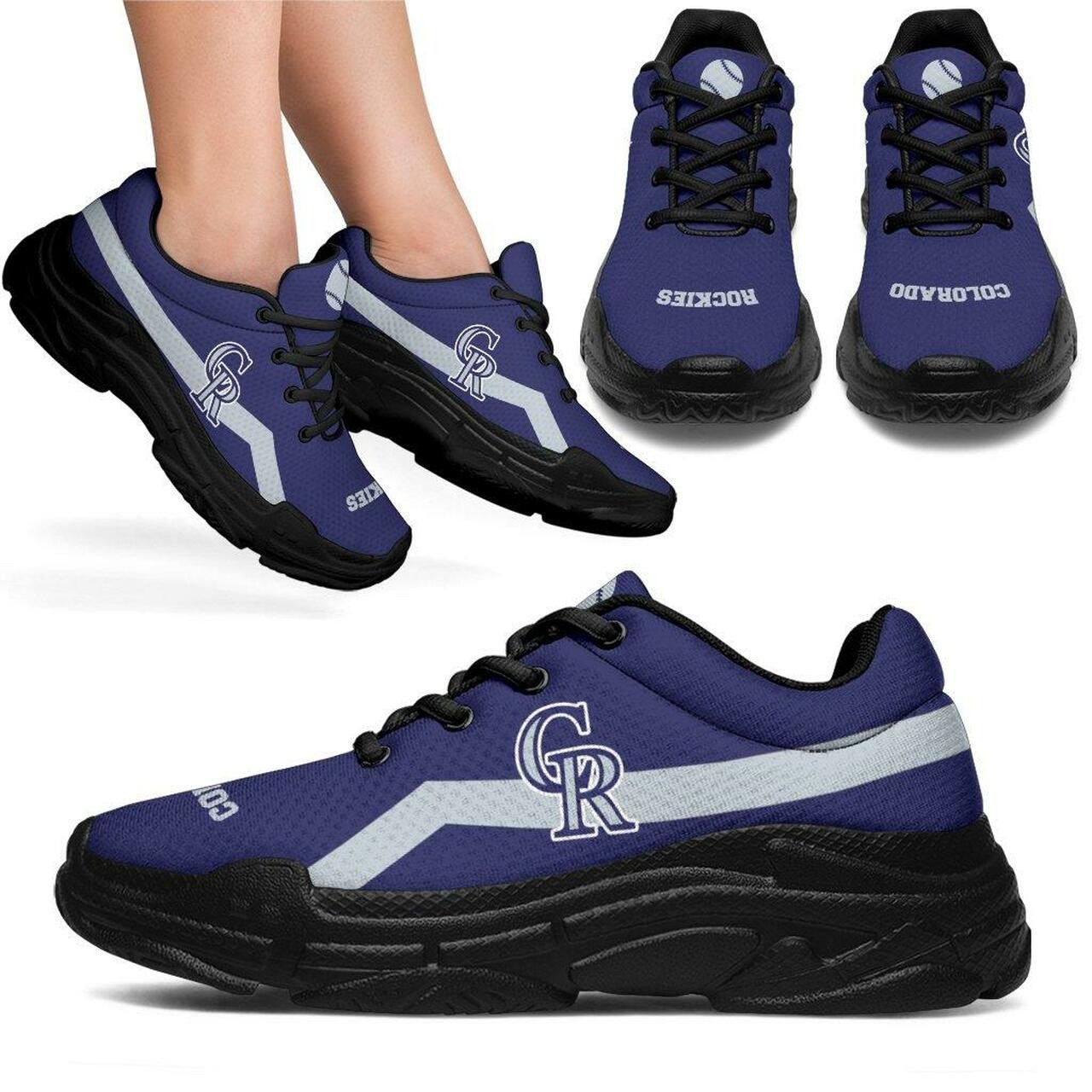 Colorado Rockies Chunky Sneaker Art 520