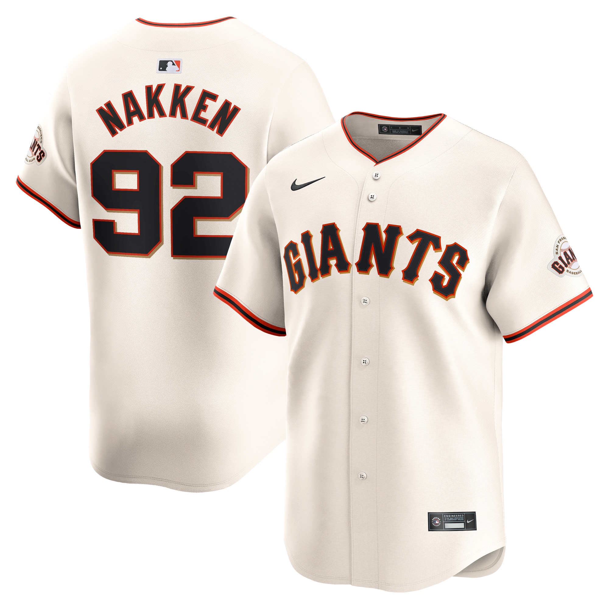 Alyssa Nakken San Francisco Giants Home Limited Player Jersey  Cream