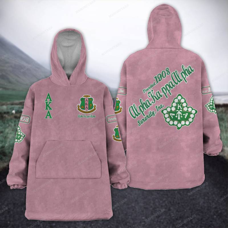 ALPHA KAPPA ALPHA FLEECE LAZY PAJAMAS HOODIE 20320201