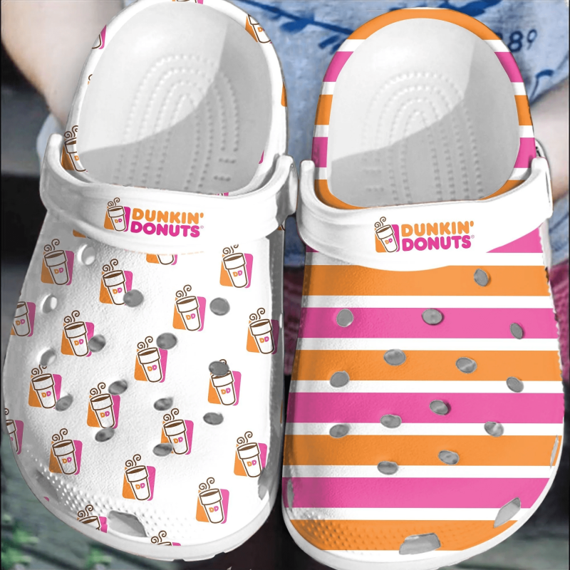 Dunkin Donuts Crocband Crocs Clogs Shoes Comfortable For Men Women