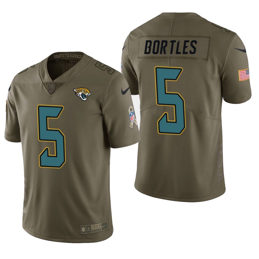 Jacksonville Jaguarsblake Bortles Salute To Service Limited Olive Mens Jersey