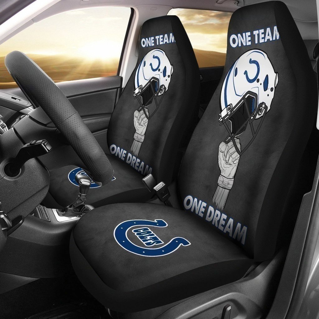 One Team One Dream Colts Football Team Car Seat Covers