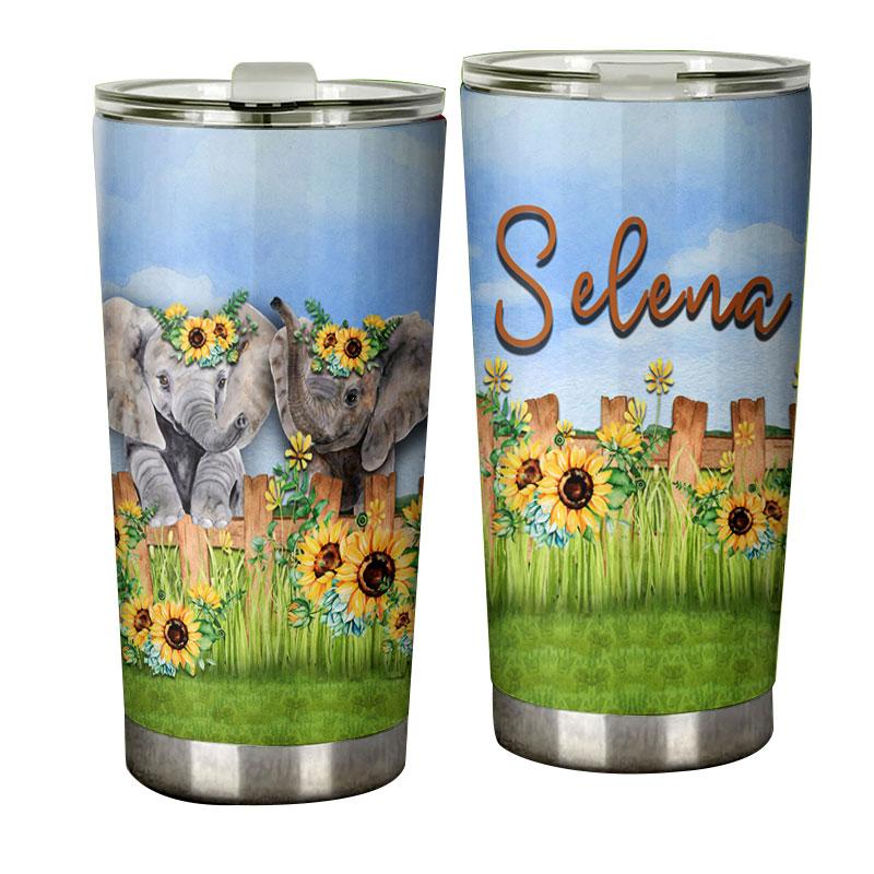 Personalized name stainless steel tumbler drinkware family gift ideas for family friends – Elephant Group TY1902212 – Personalizedwitch