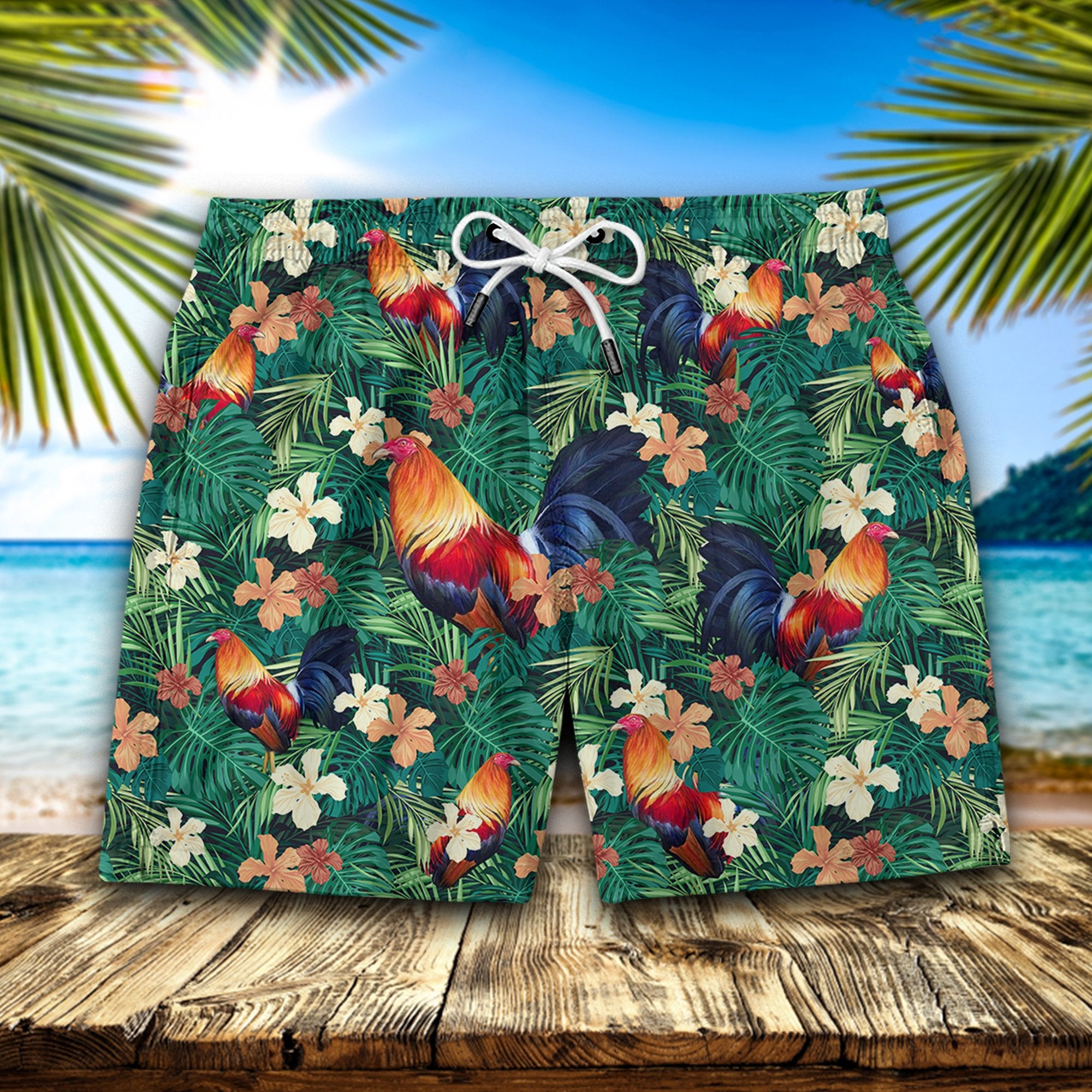 Chicken Hawaii Short Men Shorts Ha47065