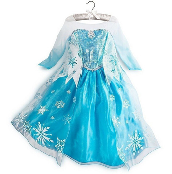 Snow Queen Girls Dress Cartoon Cosplay Princess Dresses Elsa Anna Dress Costume Toddler Girl Dresses Children Clothing alx