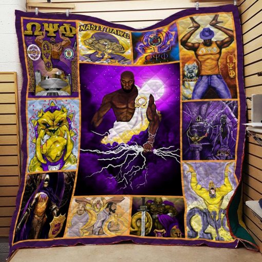 Omega Psi Phi Thunder Quilt All Over Printed