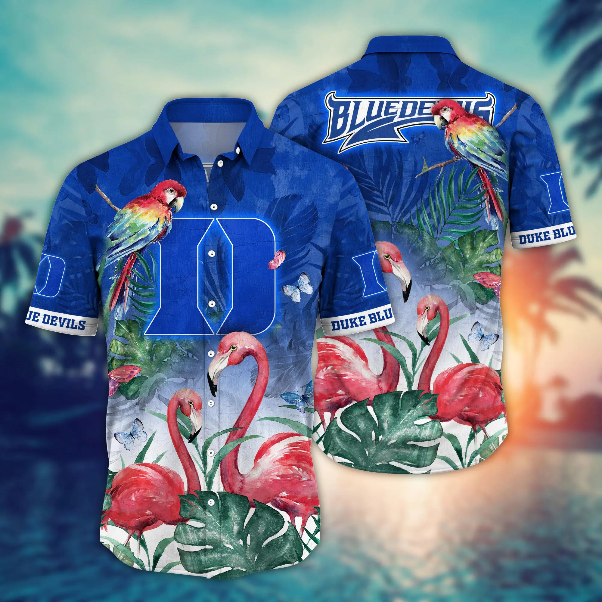 Duke Blue Devils NCCA Hawaiian Shirt Picnics Aloha Shirt