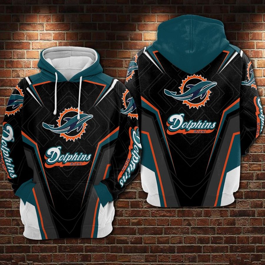 Miami Dolphins 3D Hoodie Sweatshirt