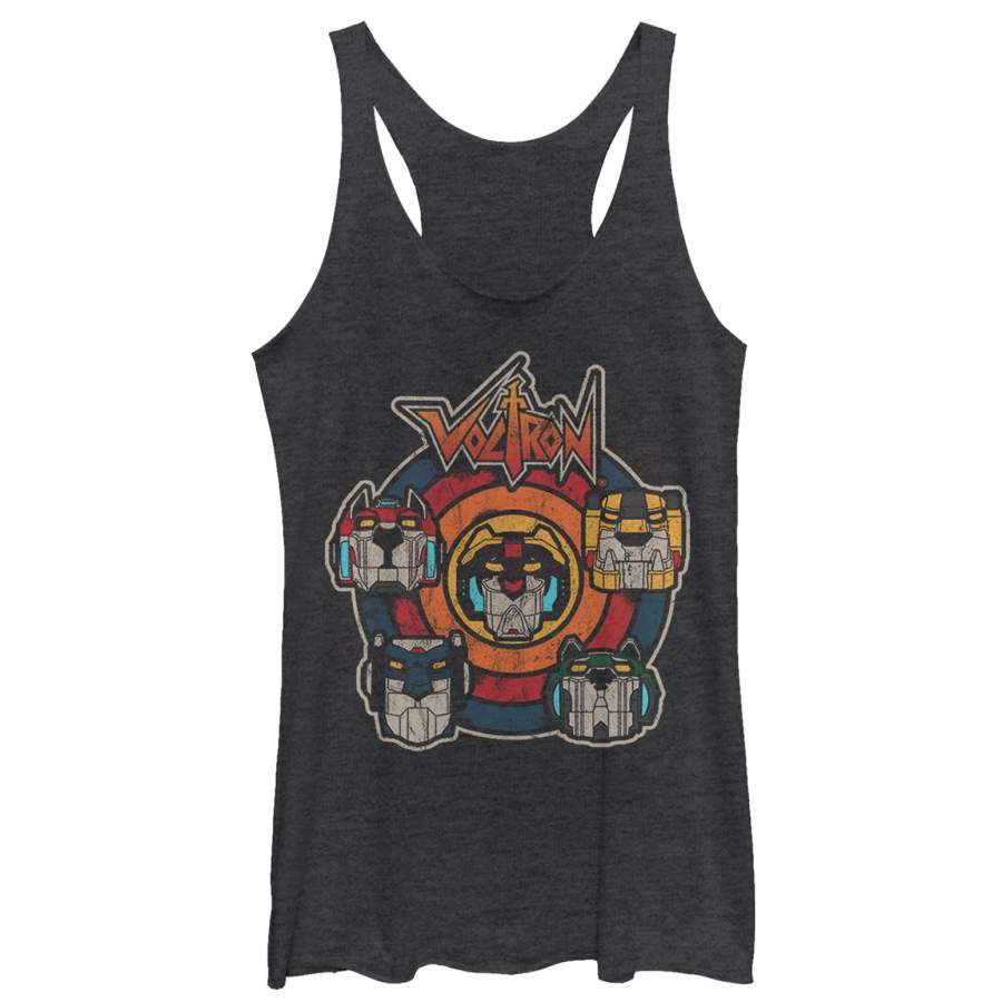 Voltron: Defender of the Universe Women’s Retro Lion Target  Racerback Tank