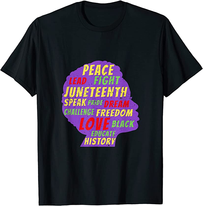 Vintage African American Women Funny Juneteenth Day for girl T-Shirt