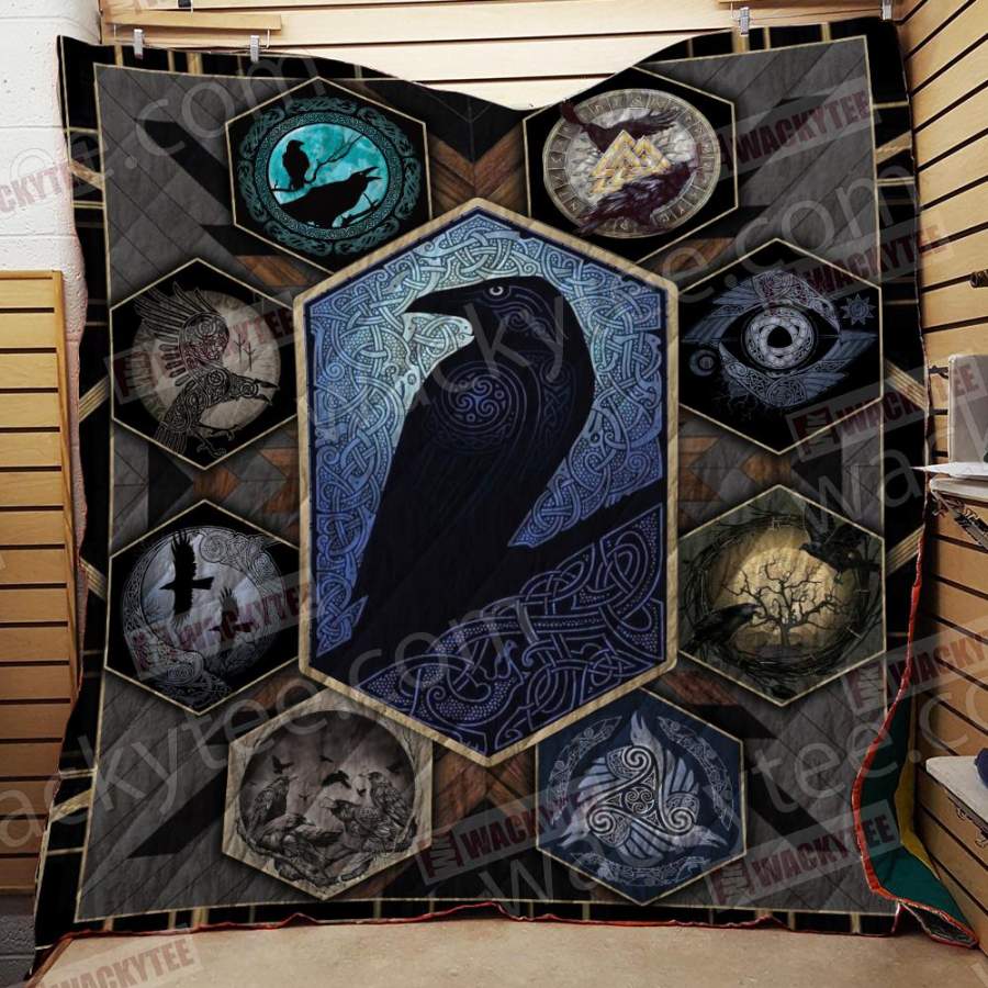 Great Odin’s Raven 3D Quilt Blanket