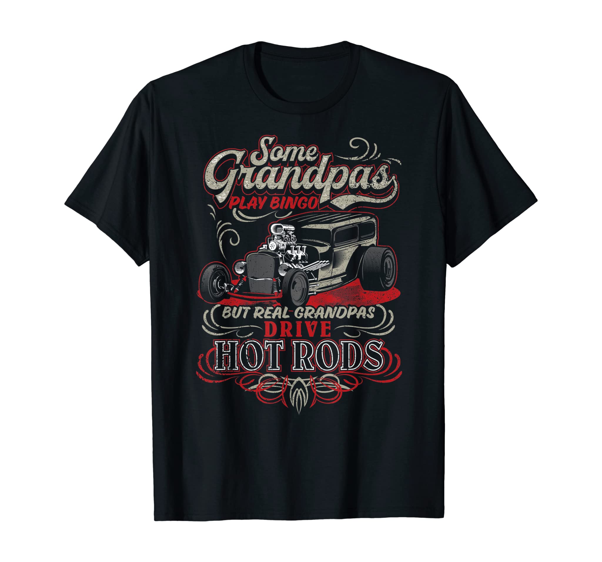 Vintage Hot Rod Grandpa Gift T-Shirt