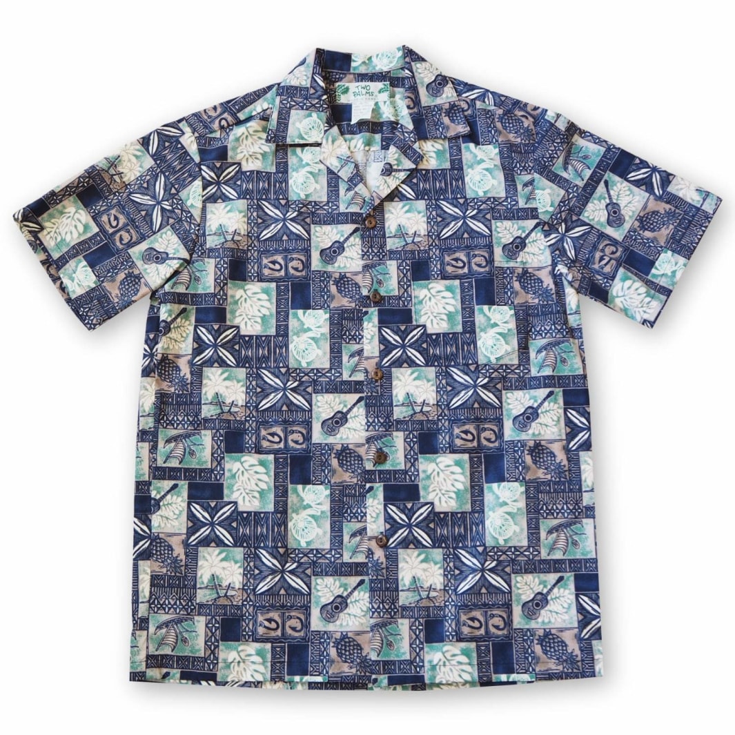 Tropic Vision Blue Hawaii Cotton Shirt Ha14719