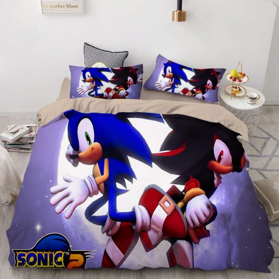 Sonic The Hedgehog #8 Duvet Cover Quilt Cover Pillowcase Bedding Set Bed Linen Home Decor