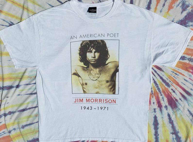 Authentic Winterland Vintage Jim Morrison An American Poet 2 Sided The Doors  T Shirt